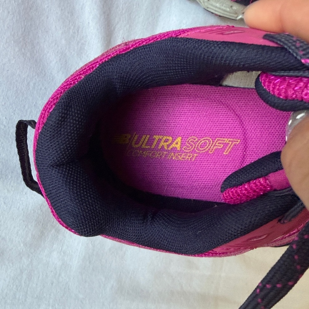 New Balance Pink and Navy Trail Running Sneakers - Picture 4 of 7